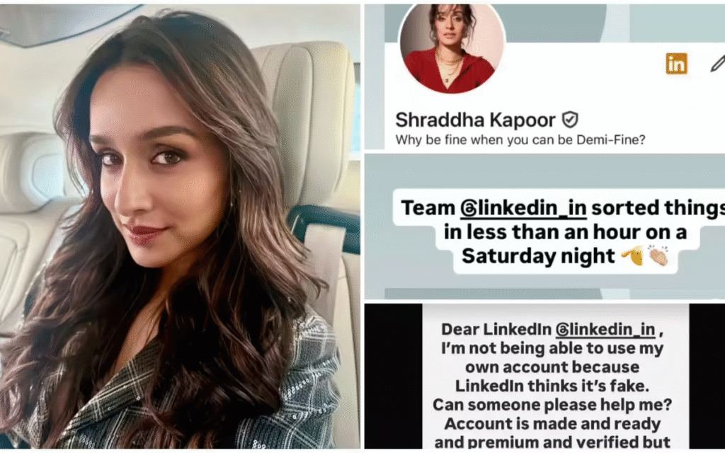 Shraddha Kapoor’s का LinkedIn अकाउंट ब्लॉक होकर 1 hour में हुआ री-स्टोर, फैंस बोले- ‘ओ स्त्री, कुछ भी कर सकती है’ Shraddha Kapoor's