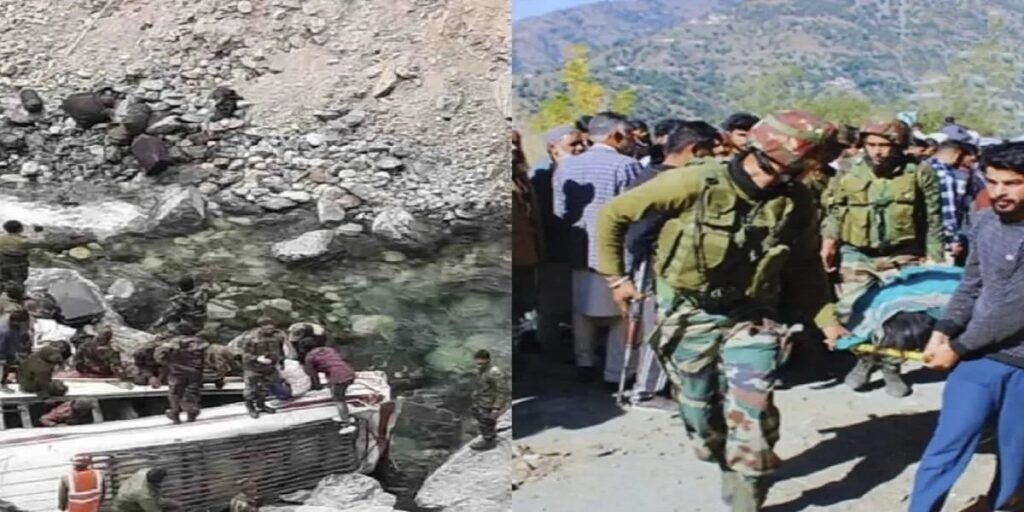 Army Vehicle Accident: जम्मू-कश्मीर में दुखद घटना – सेना की गाड़ी 200 फीट गहरी खाई में गिरी, 4 जवान शहीद, 9 घायल
