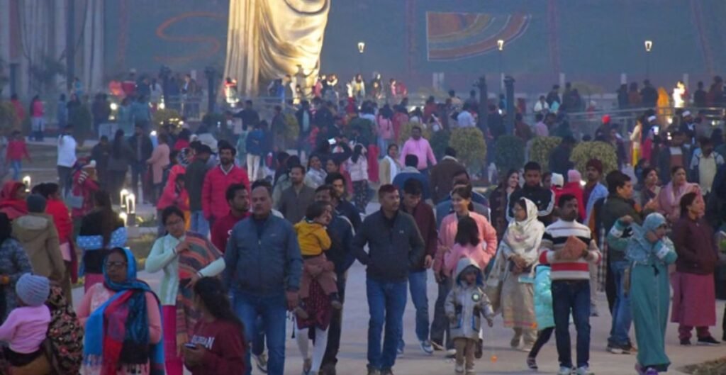 साल का पहला दिन: राष्ट्र प्रेरणा स्थल पर एंट्री टिकट लागू, एलडीए के पार्कों में उमड़ी भीड़; 81 हजार से अधिक लोग पहुंचे राष्ट्र प्रेरणा स्थल