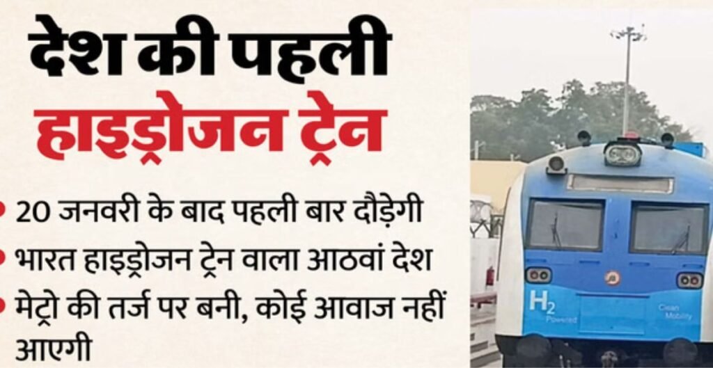 Hydrogen Train: देश की पहली हाइड्रोजन ट्रेन से जींद रचेगा इतिहास, 2500 यात्रियों की क्षमता और 140 किमी/घंटा रफ्तार हाइड्रोजन ट्रेन