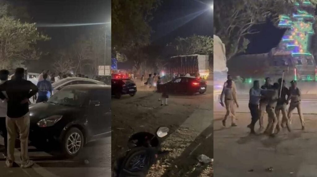 ‘बिस्मिल की महफिल’ के बाद देर रात हंगामा: कार टक्कर को लेकर युवकों का बवाल, पुलिस ने किया बल प्रयोग