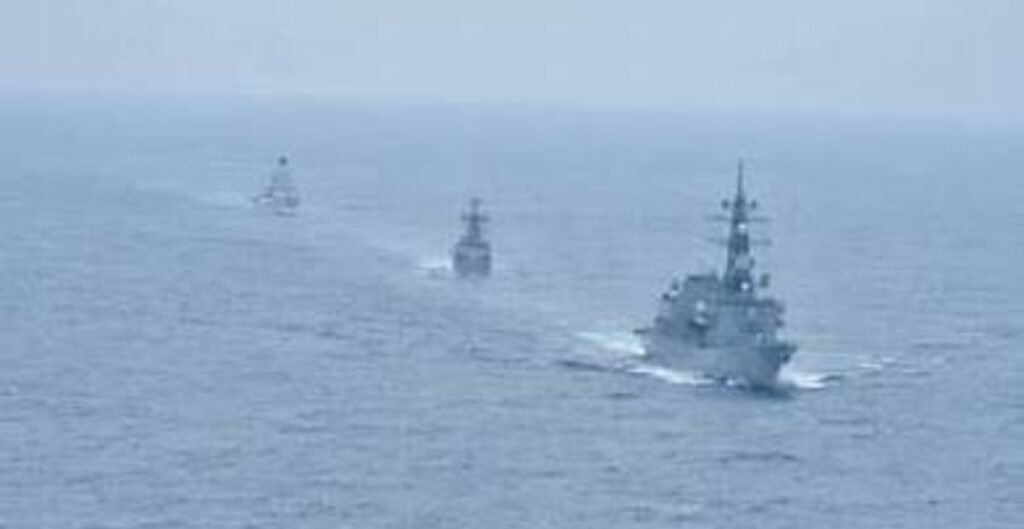 अंडमान सागर में भारत-जापान-इंडोनेशिया का संयुक्त युद्धाभ्यास, समुद्री सुरक्षा और सहयोग को मिली नई मजबूती अंडमान सागर