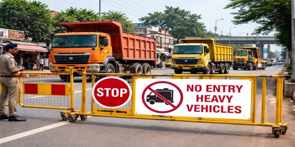 CG में बड़ा फैसला: इन इलाकों में भारी वाहनों की एंट्री पर लगा बैन, देखें किन-किन जगहों पर लगा प्रतिबंध