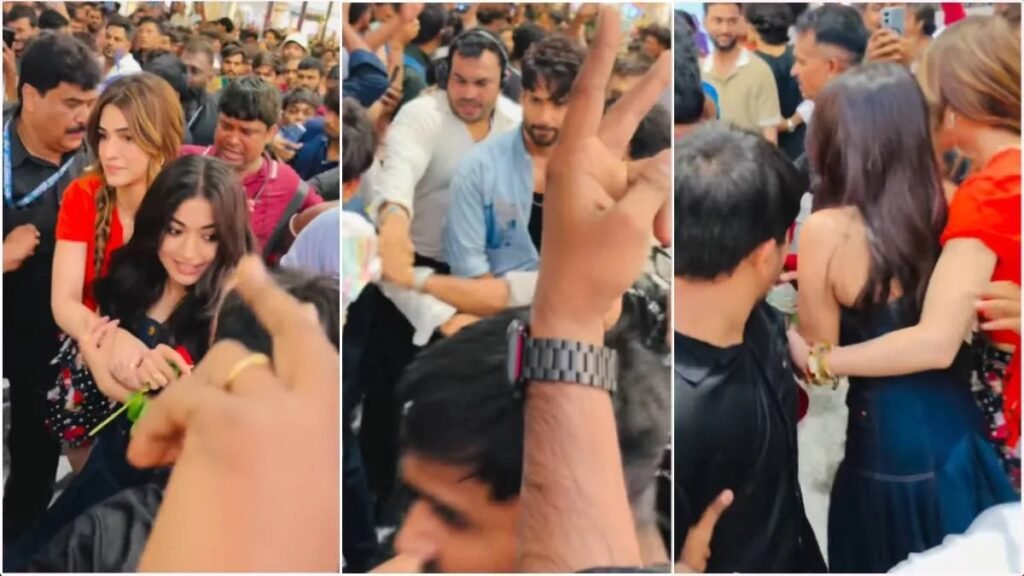 Cocktail 2 : कॉकटेल 2 इवेंट में बेकाबू हुए फैंस, मची अफरा-तफरी, शाहिद कपूर निकले आगे; पीछे रश्मिका मंदाना के लिए ढाल बनीं कृति सेनन