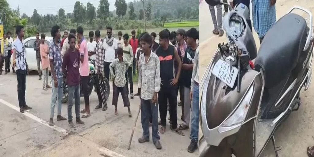 कोरबा में दर्दनाक सड़क हादसा: तेज रफ्तार टैंकर ने स्कूटी सवार तीन बच्चों को रौंदा, सगे भाई-बहन की मौत