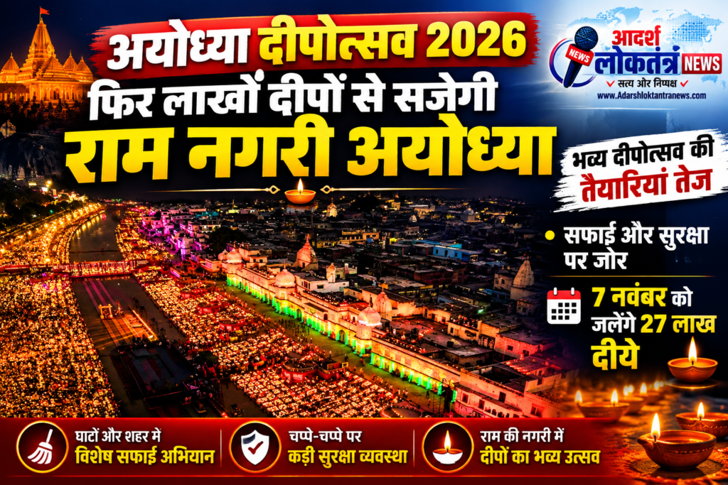 Ayodhya Deepotsav 2026 तैयारियां 27 लाख दीये सरयू घाट अयोध्या
