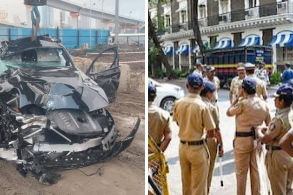 मुंबई कोस्टल रोड पर रविवार तड़के BMW दुर्घटनाग्रस्त होने से तीन लोगों की मौत हो