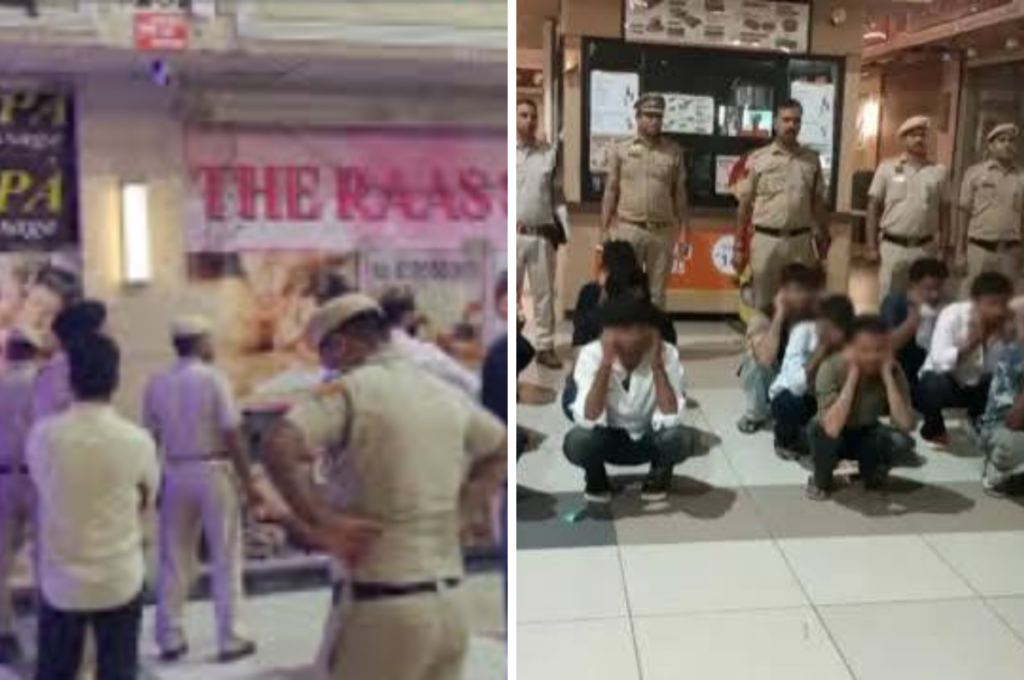 गुरुग्राम स्पा सेंटर छापेमारी