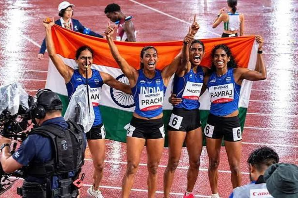 : महिला 4x400 मीटर रिले में शानदार गोल्ड: भारत की बेटियों ने रचा बड़ा इतिहास