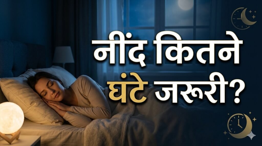 नींद कितने घंटे जरूरी? ai image*