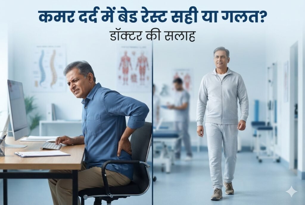 कमर दर्द में बेड रेस्ट सही या गलत