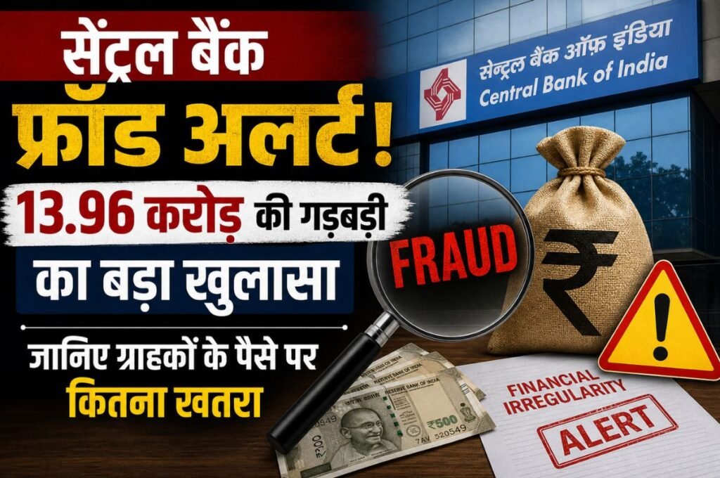 Central Bank Fraud Alert: 13.96 करोड़ की गड़बड़ी का बड़ा खुलासा, जानिए ग्राहकों के पैसे पर कितना खतरा
