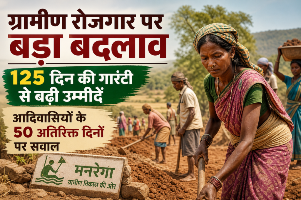 Rural Employment: ग्रामीण रोजगार पर बड़ा बदलाव, 125 दिन की गारंटी से बढ़ी उम्मीदें; आदिवासियों के 50 अतिरिक्त दिनों पर सवाल