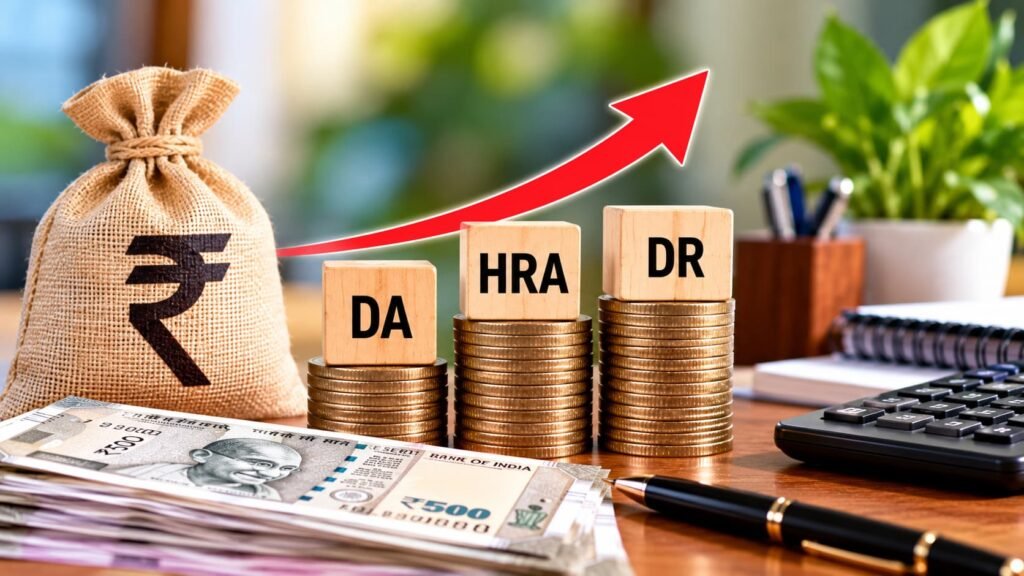 सरकारी कर्मचारियों का DA बढ़ा, HRA में भी इजाफा