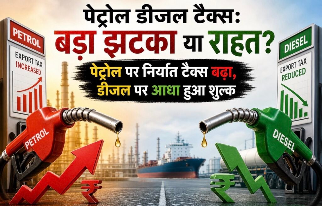 Petrol Diesel Tax: बड़ा झटका या राहत? पेट्रोल पर निर्यात टैक्स बढ़ा, डीजल पर आधा हुआ शुल्क