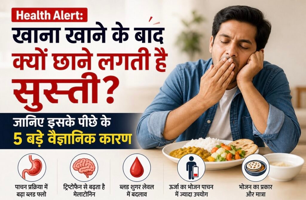 Health Alert: खाना खाने के बाद क्यों छाने लगती है सुस्ती? जानिए इसके पीछे के 5 बड़े वैज्ञानिक कारण